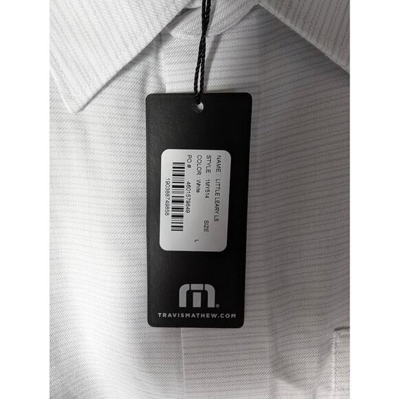 Travis Mathew LITTLE LEARY BUTTON-UP LARGE - Picture 2 of 2